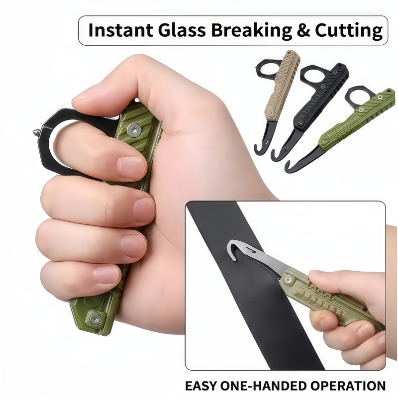 Rescue Rope Throw - Draagbare opvouwbare outdoor multitool, hamer voor