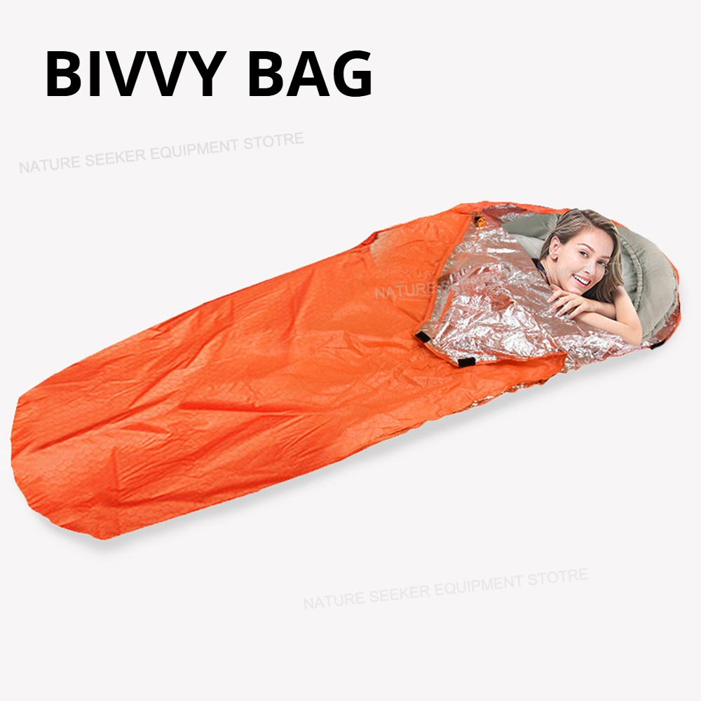 Bivy Bag Emergency - Noodthermische slaapzak – warmte-reflecterende overlevingsslaapzak voor