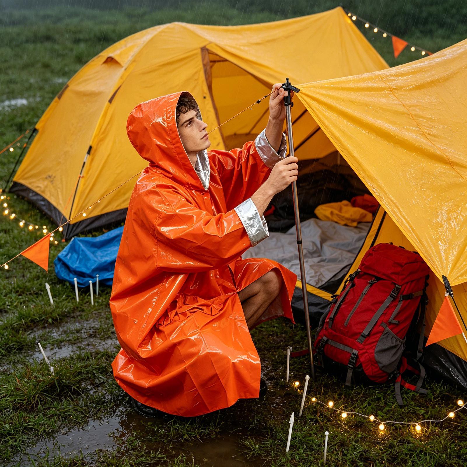1 stuks noodregenponcho, water - Emergency Poncho Rain recensie en prijs