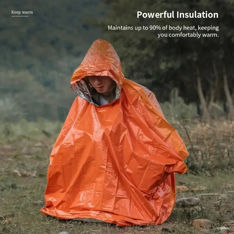 Noodoverlevingsregenponcho, th - Survival Blanket Reflective recensie en prijs