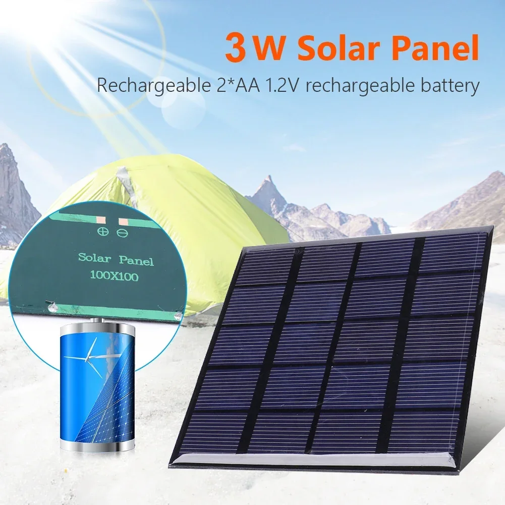 Zonnepaneel 3W 5V zonnepaneel  - Solar Emergency Charger recensie en prijs